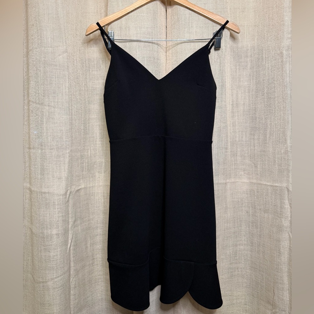 Express Black Dress with Zipper Detail